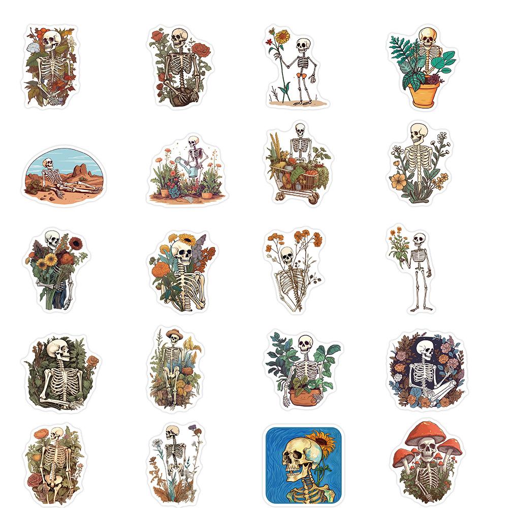 50 Cartoon Art Skull Graffiti Stickers Personalized Decorative Guitar Notebook Suitcase DIY Waterproof Stickers