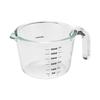 CB Japan Heat-Resistant Glass Measuring Cup, Medium, 500ml, Microwave, Dishwasher, and Oven Safe, Atomic