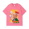 275 GSM Washed T-shirts 100% Cotton Sakamoto Days V4 Taro Print Unisex Heavy Cotton T Shirt