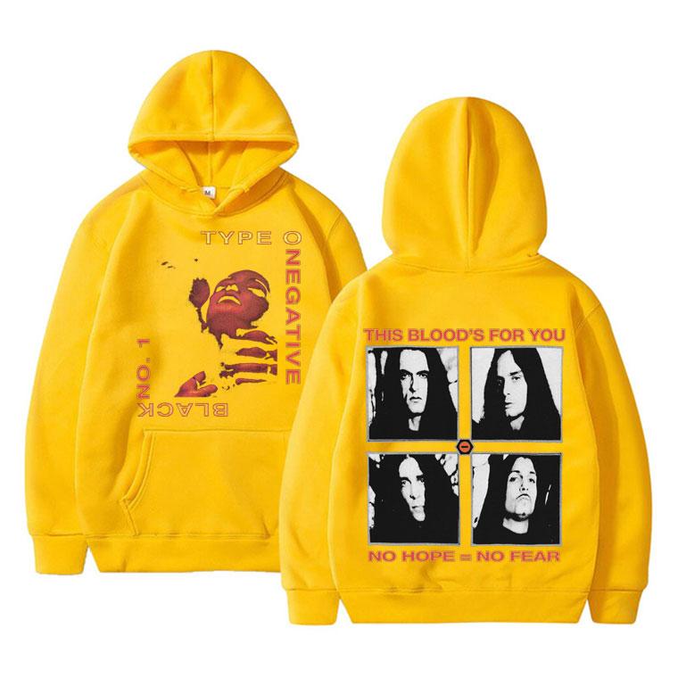 Type O Negative Bloody Kisses Women's Hoodie This Blood's for You No Hope No Fear Hoodies Women's Rock Vintage Sweatshirt