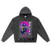 DTG Print Knitted Denim Zip-Up Hoodie DIGITAL ACTION Brother Print Zipper Hoodies