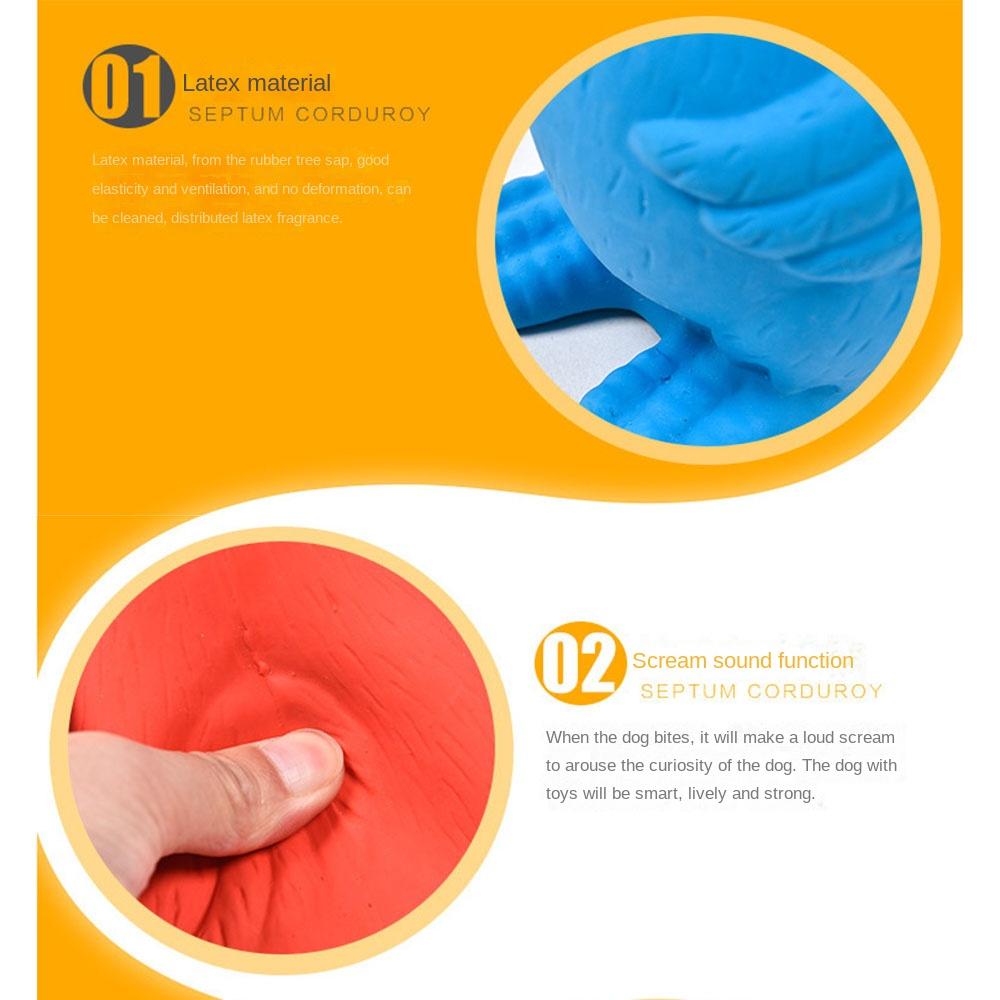 Flexible Squeaky Dog Toys Simulation Pet Squeeze Sound Toy Creative Latex Screaming Chicken  Horse