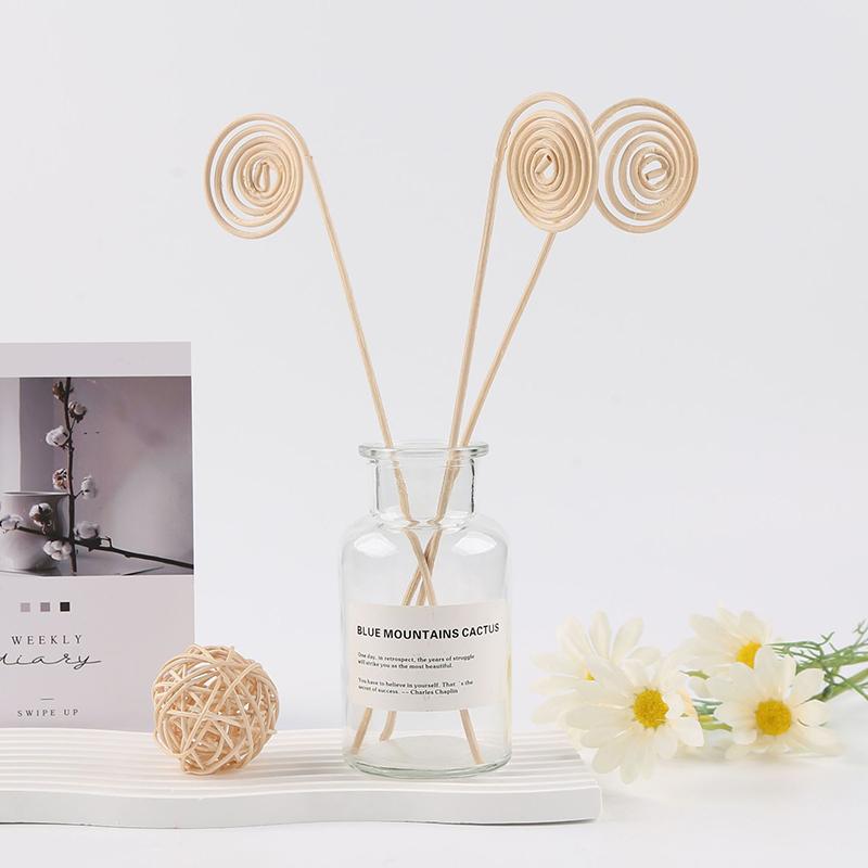 5pcs Natural Reed Fragrance Aroma Oil Diffuser Vine Aroma Volatile Stick Leaf Shaped Diffuser Sticks KTY