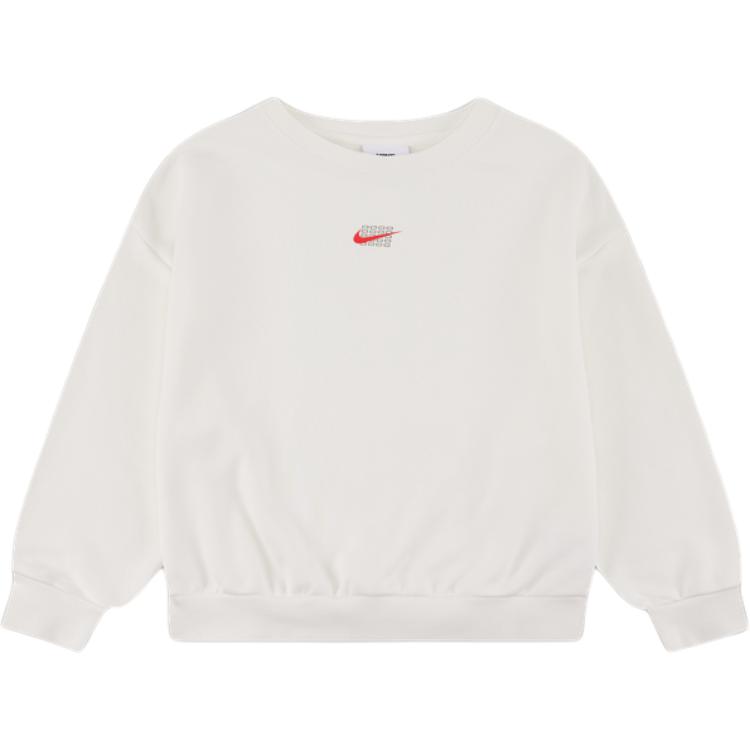Nike Толстовка с круглым вырезом и принтом, с длинным рукавом, трикотажная спортивная детская толстовка для детей HJ0833-010