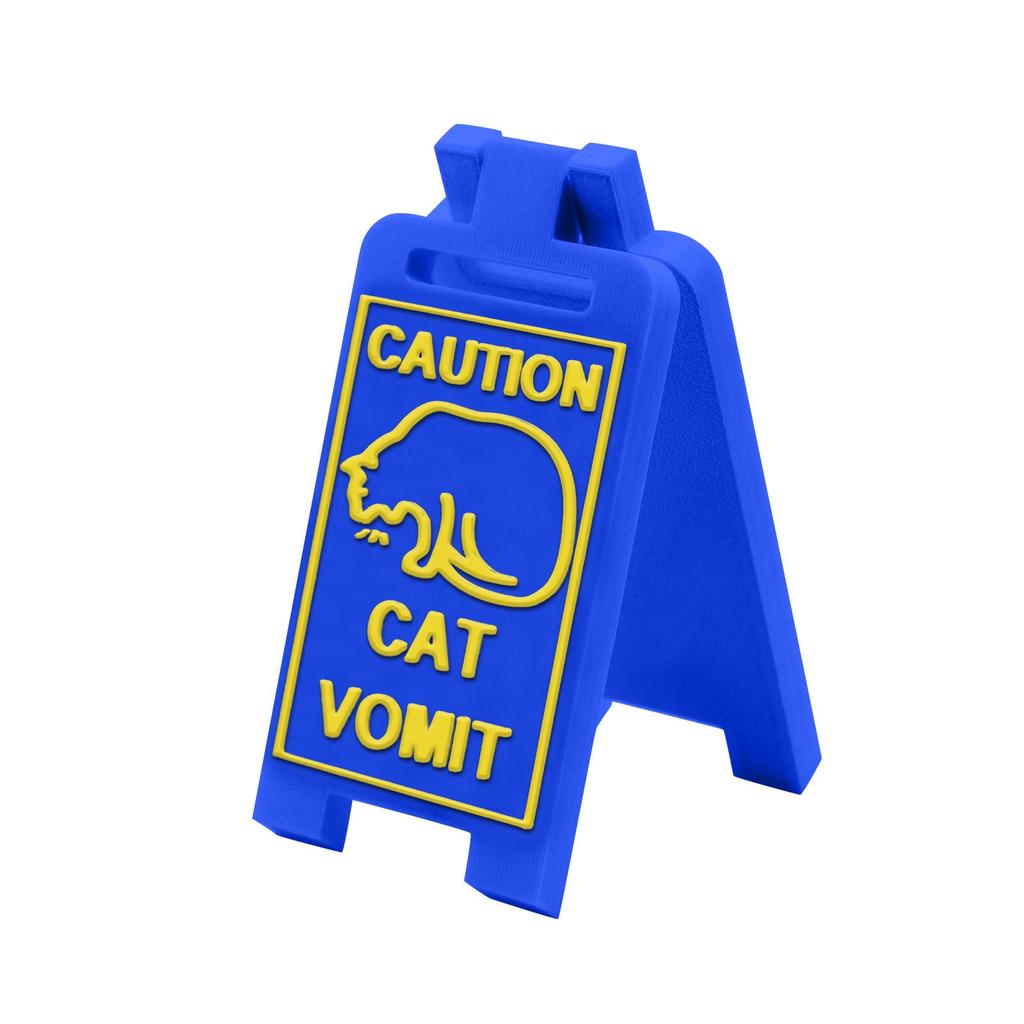 Cat Vomit Sign,Cat Sign Decoration,Cat Decor Funny Gag Gifts,Funny Cat Signs Decor,Best Cat Gifts For Cat Lovers And Cat Decorations