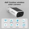 ANRAN 4-мегапиксельная беспроводная уличная Wi-Fi солнечная камера наблюдения, совместимая с комплектом наблюдения ANRAN