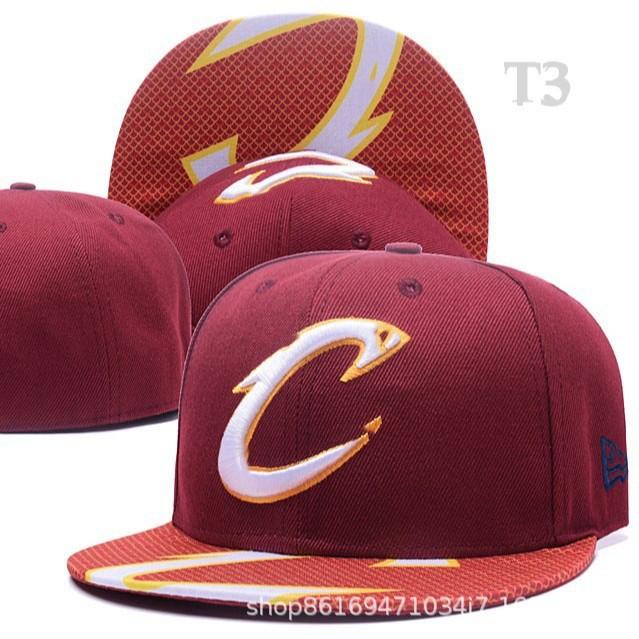 Nba Cavaliers James The Same Flat Edge Baseball Cap Flat Cornice Hat Hip Hop Burgundy Men'S And Women'S Hipster Hat