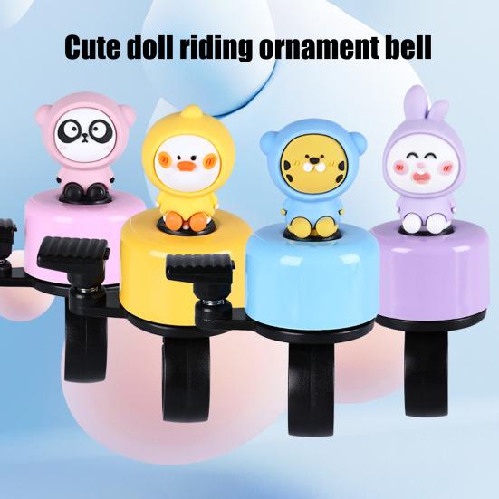 Мини-звонок в виде мультяшного животного для велосипеда, громкий звук, легкий, универсальный, складной, для горного велосипеда, шоссейного, горного, велосипеда, звонок на руль, аксессуары для скутера и велосипеда