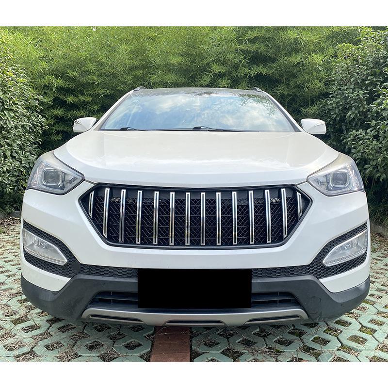 Front Bumper Grille with Lights for 2013-2016 Hyundai Santa Fe