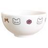 Миска Sanrio для риса, микроволновой печи и посудомоечной машины, пастельная POP, арт. 318111 "Hanamaru Obake", прибл.. 11 см, Безопасный, Дизайн, Япония,