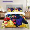 Fantasy Adventure Quest Three-piece set (1 * duvet cover + 2 * pillowcase, without core) 2D Flat Duvet cover and pillowcase Bedding set
