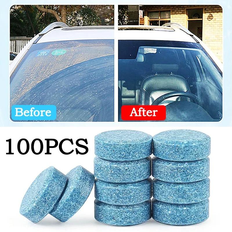 1/10/20/40/100PCS Solid Cleaner Car Windscreen Cleaner Effervescent Tablet Auto Wiper Glass Solid Cleaning Concentrated Tablets Detergent