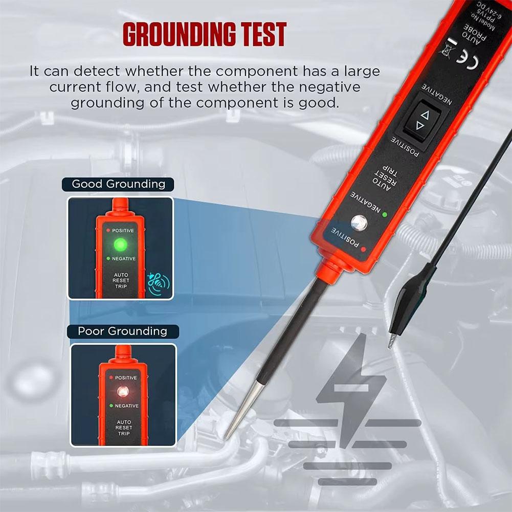 Тестер электрических цепей автомобиля Probe Test Проводимость, Полярность, Тестер Цепи Двигателей Лампа Питания V7F7