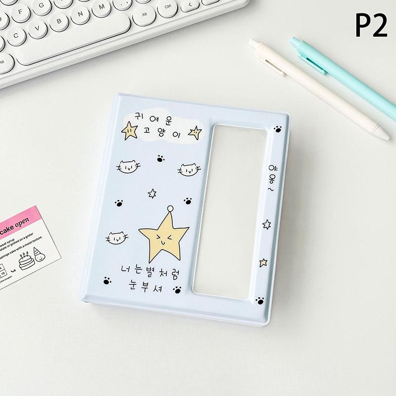 Мультяшный фотоальбом для фотобудки с идолами, 40 страниц для 40 фотополосок 5x15 см, Закладка 20 шт., Держатель для фото 10x15 см (4R)