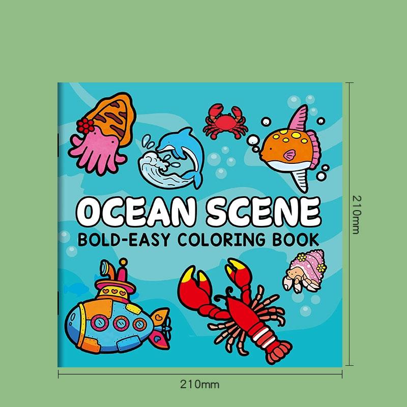Fun Coloring Book 24 Page, Girls Boy Leisure Diy Creative Entertainment Fantasy Illustrations Hand Drawn Art Drawing Book