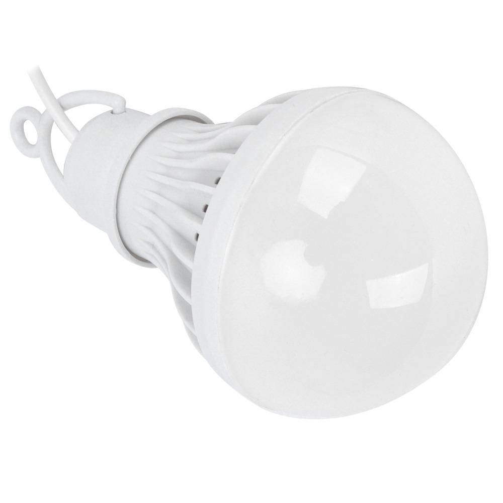 2 Pack 5V 7W Camping Lantern White Light USB Bulb Bright Portable LED Lamp  Tent Lighting