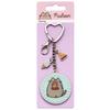 Pusheen the Cat Pizza Keyring with mini Charms