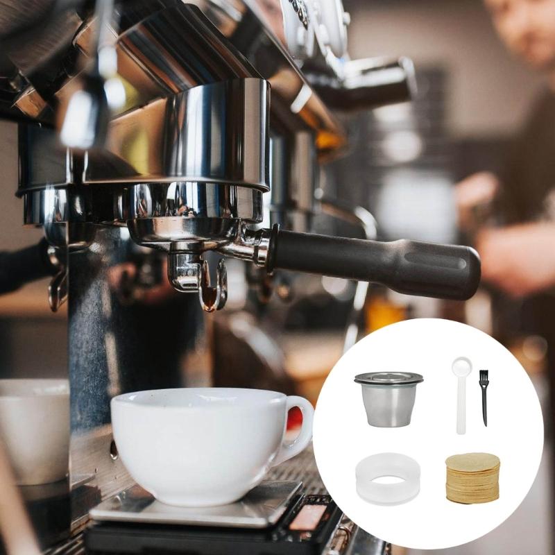 Stainless Steel Coffee Cup Accessory Filter Sheets Coffee Powder Dosing Rings for Effective Extraction Efficiency