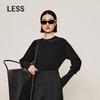 LESS 2024 Winter Crew Neck Cashmere Sweater
