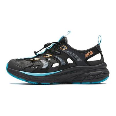 Детские городские уличные сандалии на шнуровке, амортизирующие, износостойкие, детские сандалии, черные, серые 312426918-2