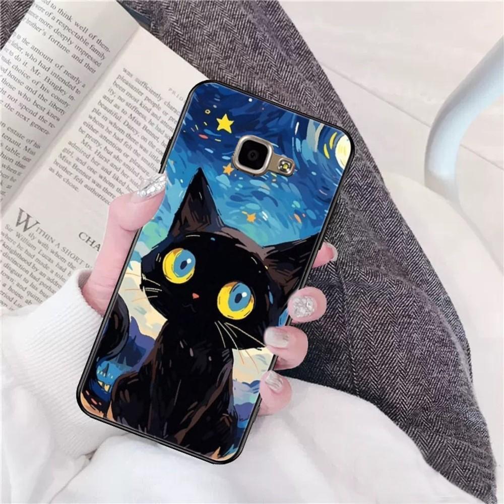 Чехол для телефона «Кошка в звездном небе» для Samsung A 10 11 12 13 20 21 22 30 31 32 40 51 52 53 70 71 72 73 91 13