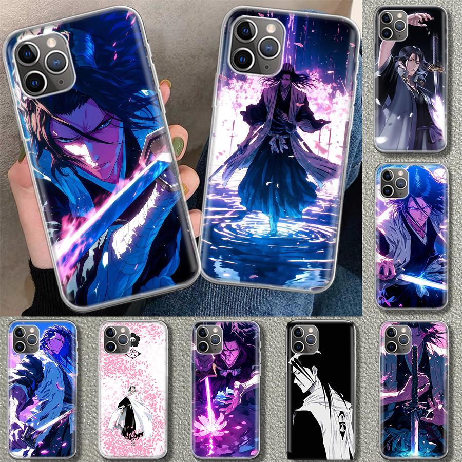 Чехол для телефона Bleach Кучики Бьякуя для iPhone 11 12 13 Mini 14 15 Plus 16 Pro Max 17 Air 7 8 + SE Художественный Индивидуальный Fundas 11