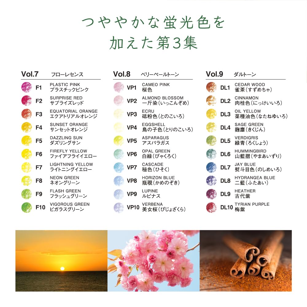 Tombow Цветные 30 цветов Цвет Том 3 Глянцевые Флуоресцентные Карандаши, (Тип книги), толковый словарь, (30 цветов) CI-RTC