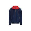 Polo SS24 Hooded Jacket Solid Color Zip-Fit Jacket Men Jacket Navy-Blue MNPOOTW16021-301