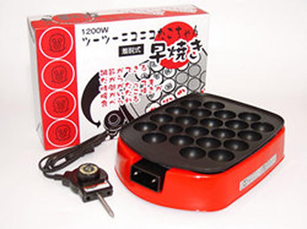 Sugiyama Metal Takoyaki Maker, Two Two Smiling Tako-chan Quick Cooking KS-2579
