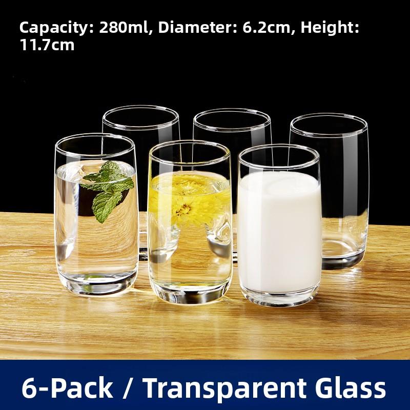 High Temperature Resistant Glass Cup Set for Home Use Guest Drinking Tea Juice Beer White Wine Cup New Model Transparent roun...