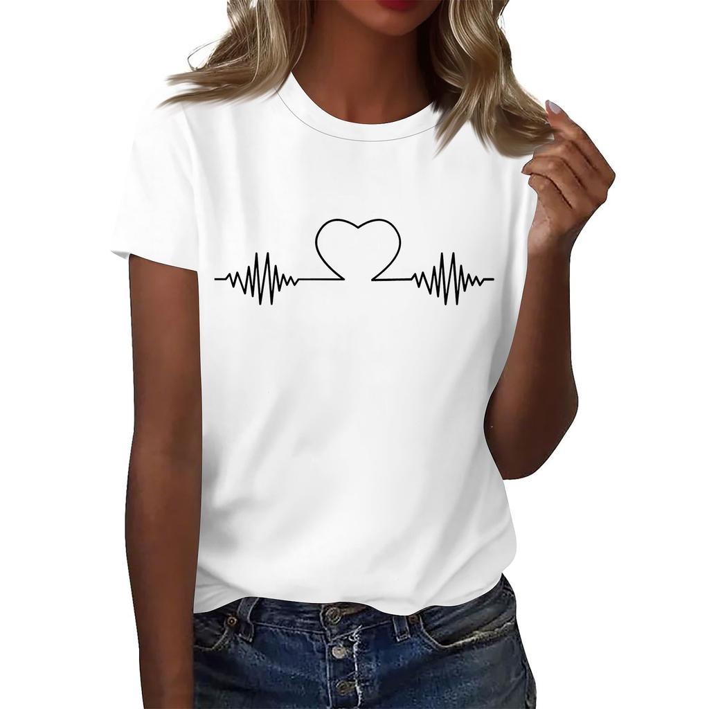 Women Short Sleeve  Soild  Sexy Cute Tee Slim Fit Tight Crop-Top T Shirt
