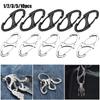 Outdoor EDC Tool Snap Clip Keychain Hanging Hook Release Buckle Metal Carabiner Key Chain Ring