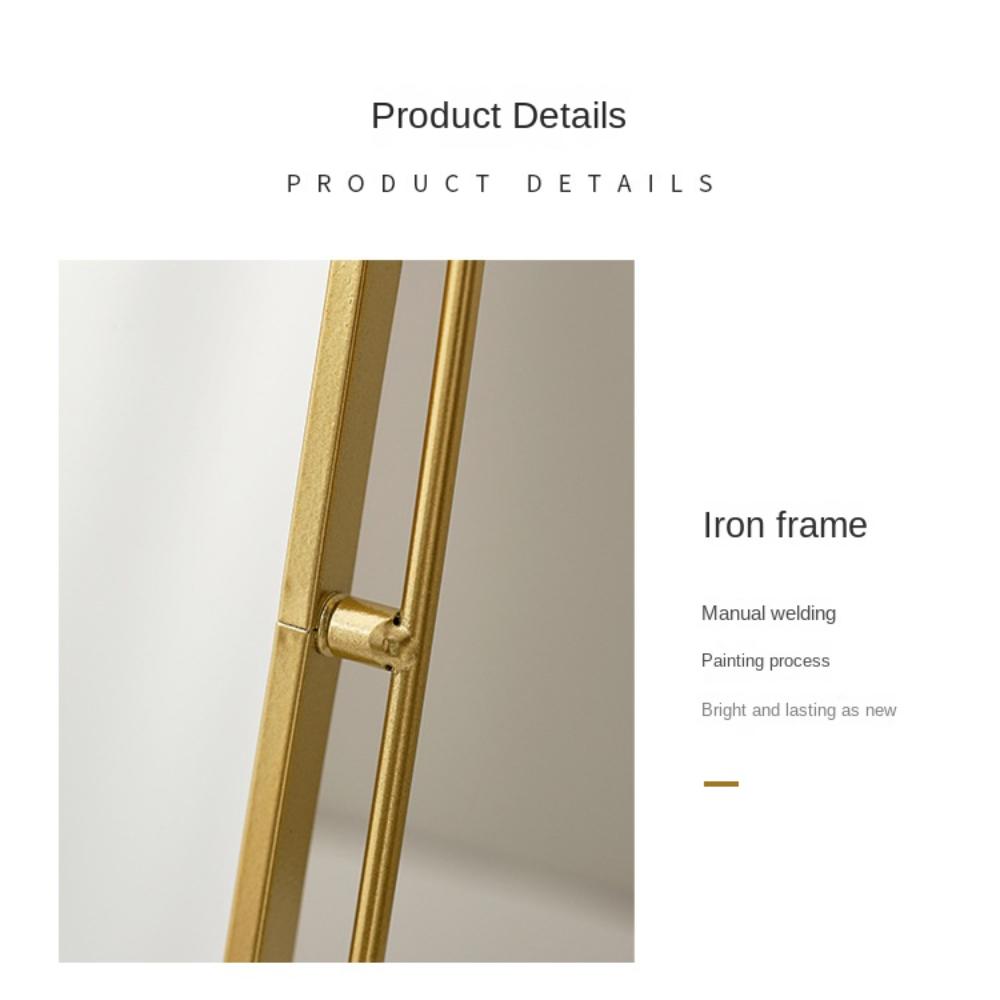 360° Rotatable Vanity Mirror Iron Frame Desktop Stand Mirror Beauty Nordic Makeup Mirror Women
