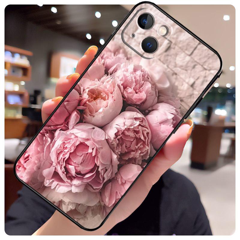 Элегантный чехол с цветком пиона розово-фиолетового цвета для iPhone 17 Pro Max 15 14 13 11 12 16 Pro Max mini 15 16 Plus 16e 17 Air Чехол для телефона