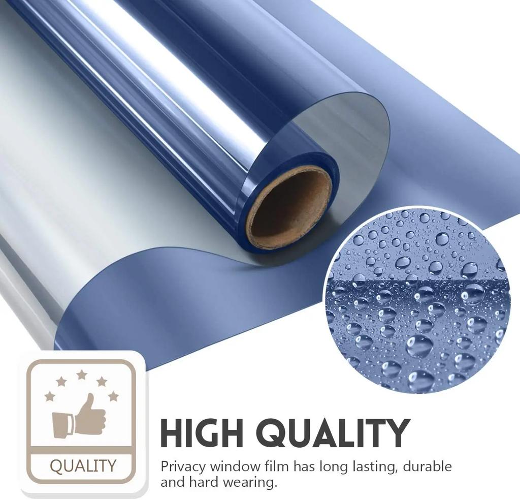 Односторонняя пленка для окон, зеркальная, отражающая, солнцезащитная, тонирующая, с защитой от ультрафиолетового излучения, стекло, виниловая затемняющая наклейка, стекло, конфиденциальность для дома