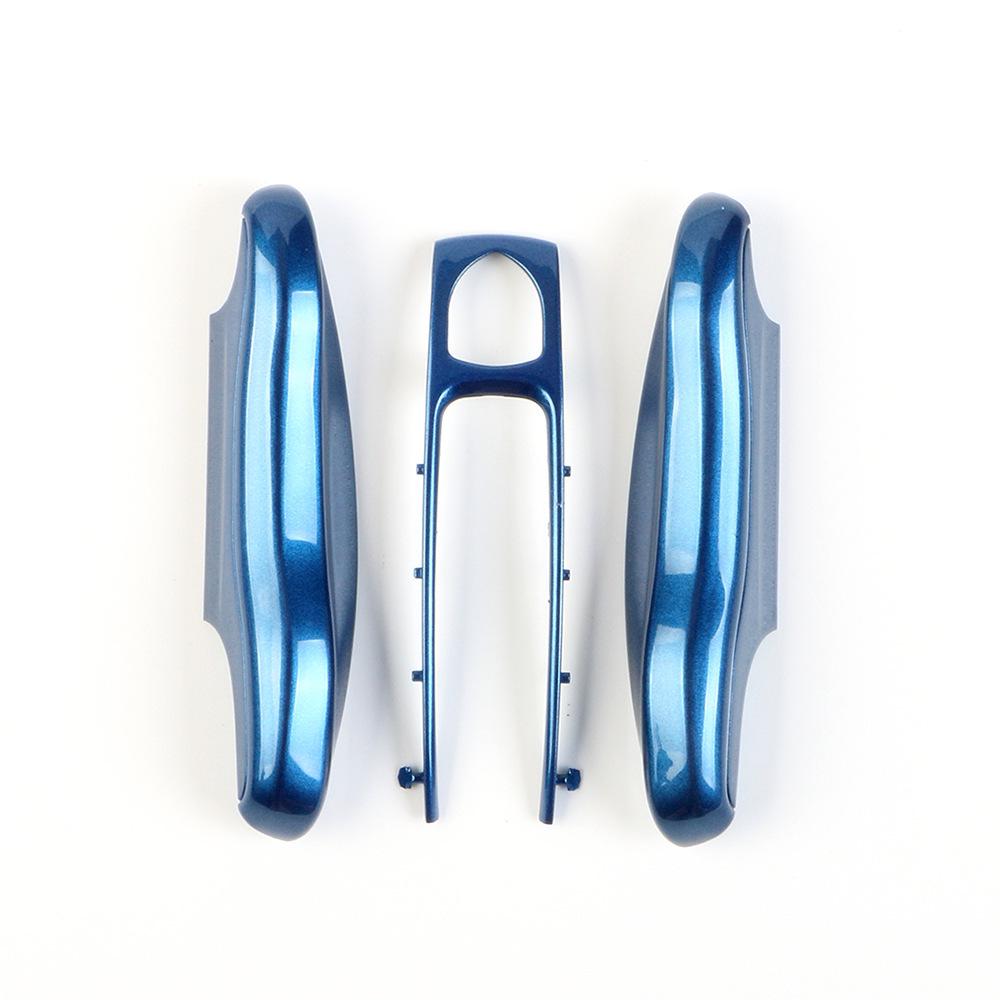 Fits Porsche Key Shell: New Cayenne, Macan, Panamera, 718, Taycan - Ice Raspberry Pink Matte Gray Solid Color