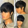 Ladies Synthetic Short Black Blonde Wigs Natural Hair Wigs Heat Resistant Hair Wig for Women