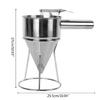 Waffle Batter Dispenser Pancake Maker Cooking Tool Funnel Dispenser with Rack