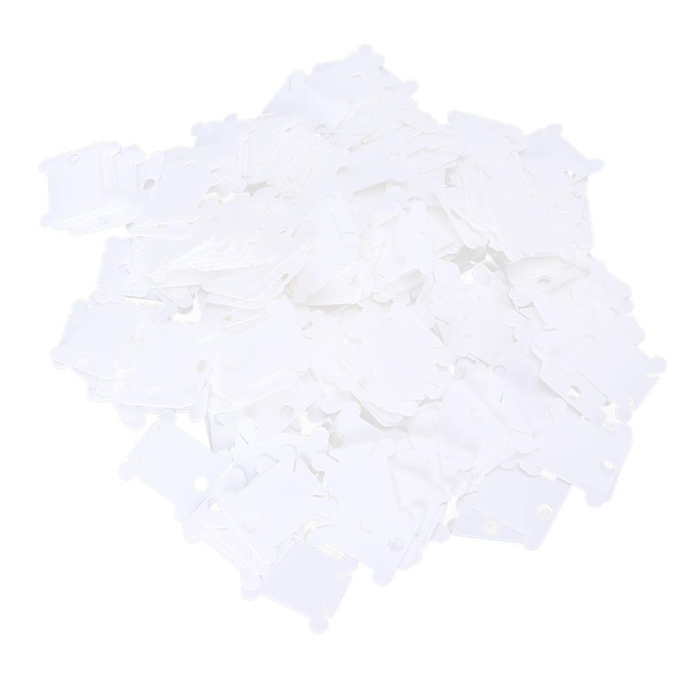 300pcs Sorting Storage Function Floss Bobbins White Embroidery Floss Cards For Cross Stitch