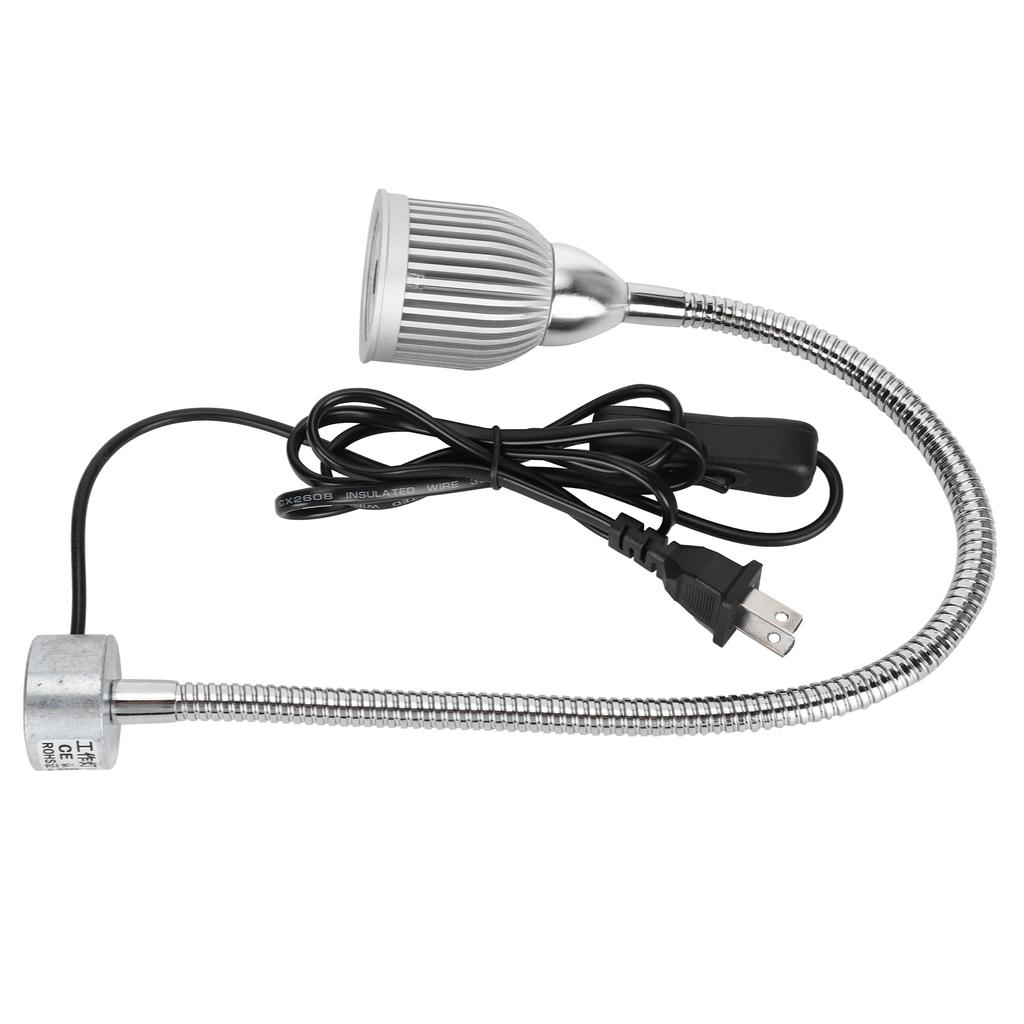 7W LED Sewing Machine Light Flexible Work Lamp with Magnet Base for Workbench Lathe