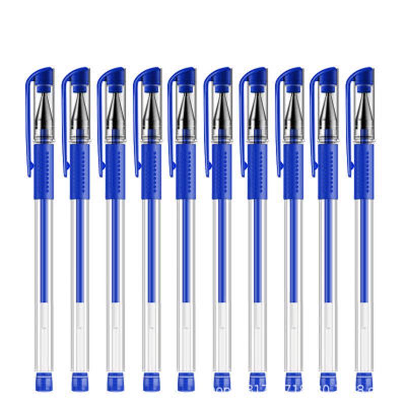 10 шт./6 шт./компл., гелевая ручка с красными, синими и черными чернилами, 0,5 мм, нейтральные ручки для письма, простая ручка для студентов, школьных офисных принадлежностей, канцелярские принадлежности