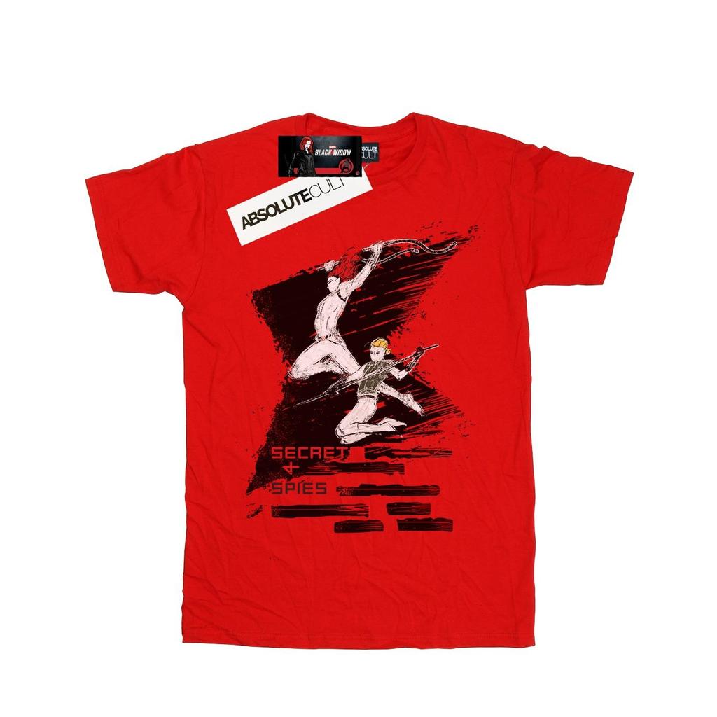 Marvel Mens Black Widow Movie Secrets 4 Spies T-Shirt