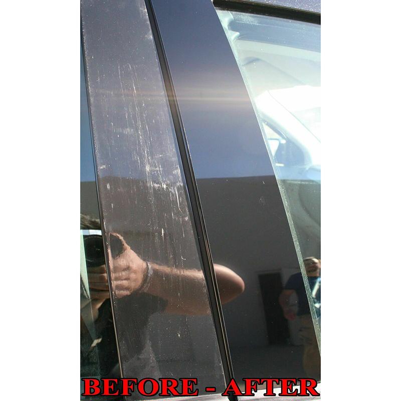 Car Door Window Decorative Trim Pillar Post Cover Glossy Piano Black for Dodge Journey 2009-2020
