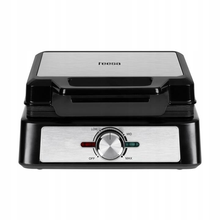 Gofrownica 2 Gofry 1600W Inox Regulacja Mocy Teesa