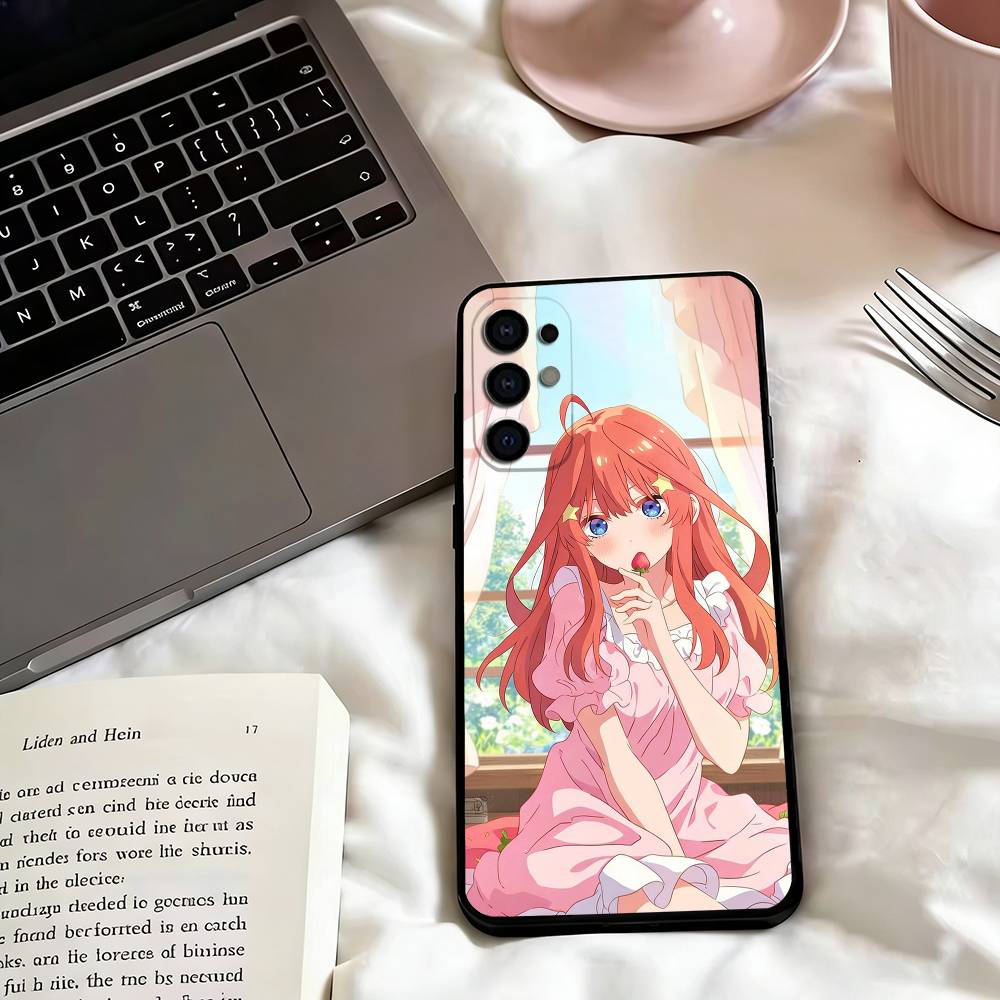 Itsuki Аниме N-Накано Чехол для телефона Черный Силиконовый Мягкий Для Samsung S25, S24, S21, S22, S23, S30, Ultra, S20, Plus, Fe, Lite