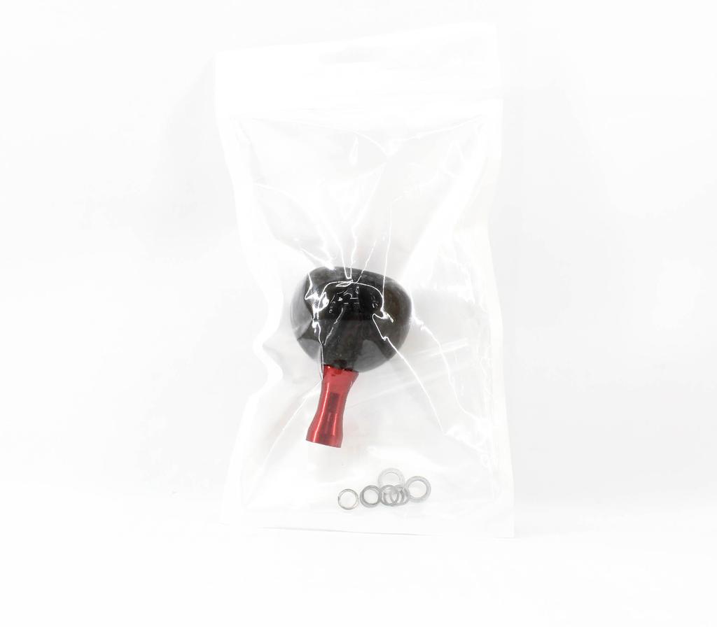 Rev Handle Knob Carbon Round 40mm Red Shimano A Daiwa S (4549)