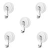 5Pcs Plastic Suction Cup Hook Punch Free Wall Hooks Creative Shower Towel Rack  Bathroom