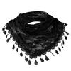 Women Lace Tassel Rose Floral Hollow Scarf Shawl Lady Wraps Scarves