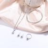 Luxury Women Ring Necklace Earrings Bracelet Female Casual Ladies Jewelry Set