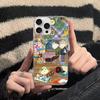 Аниме Человек-паук и Лола Чехол для телефона iPhone 17 16 15 14 13 Pro Max 11 12 Plus Серебристый Сатиновый Силиконовый Задний Чехол